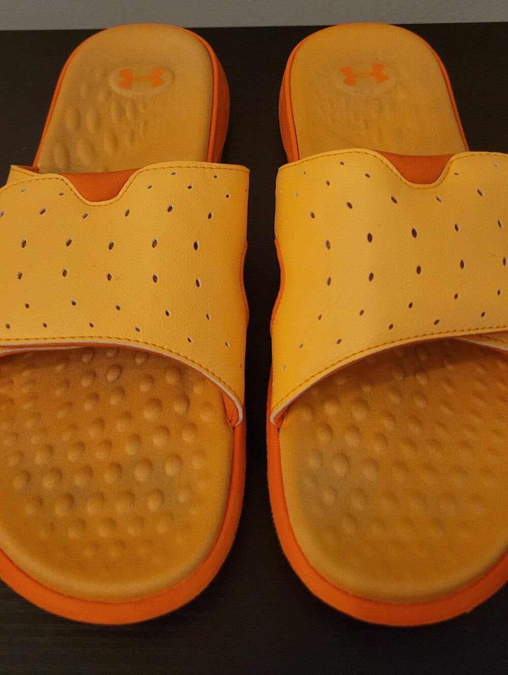 Under Armour Ignite Pro Slides Nova Orange Women's Size 10